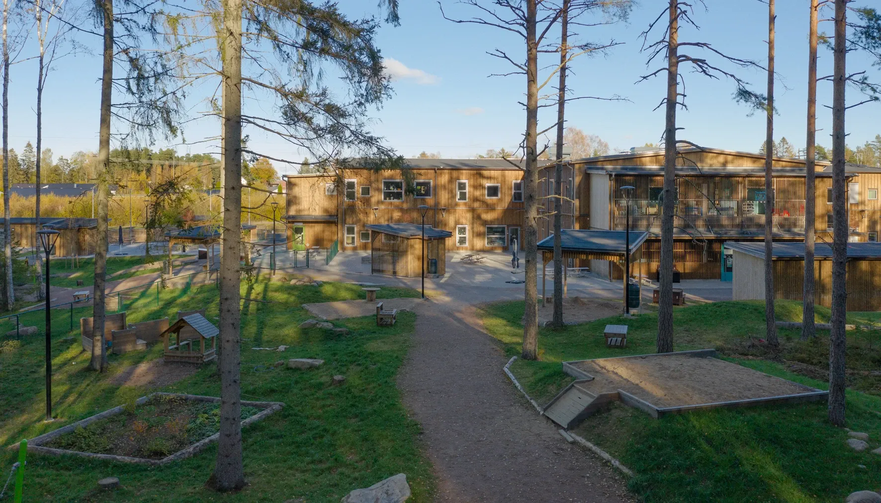 Naturnära skolgård för utforskande lek
