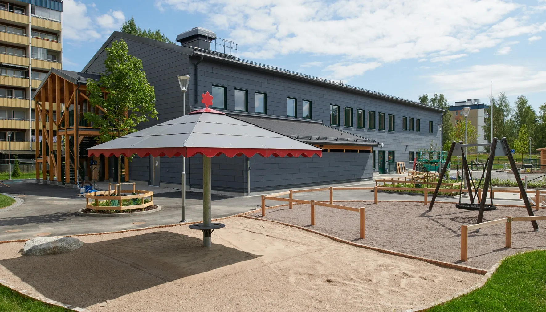 Blåsippans förskola skolgård