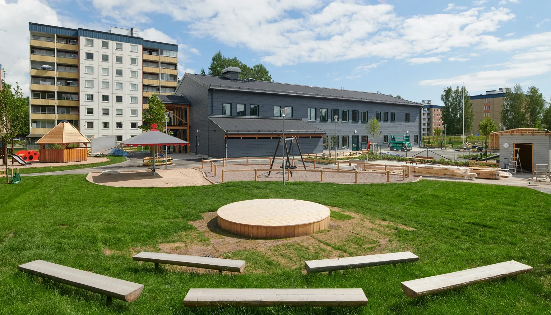 Blåsippans förskola utemiljö