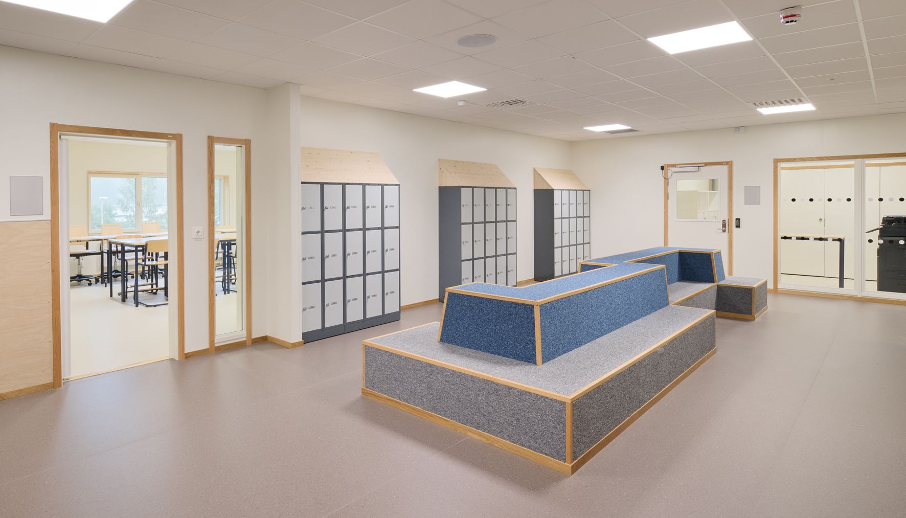 Interiör i Mörmoskolan byggd i partnering
