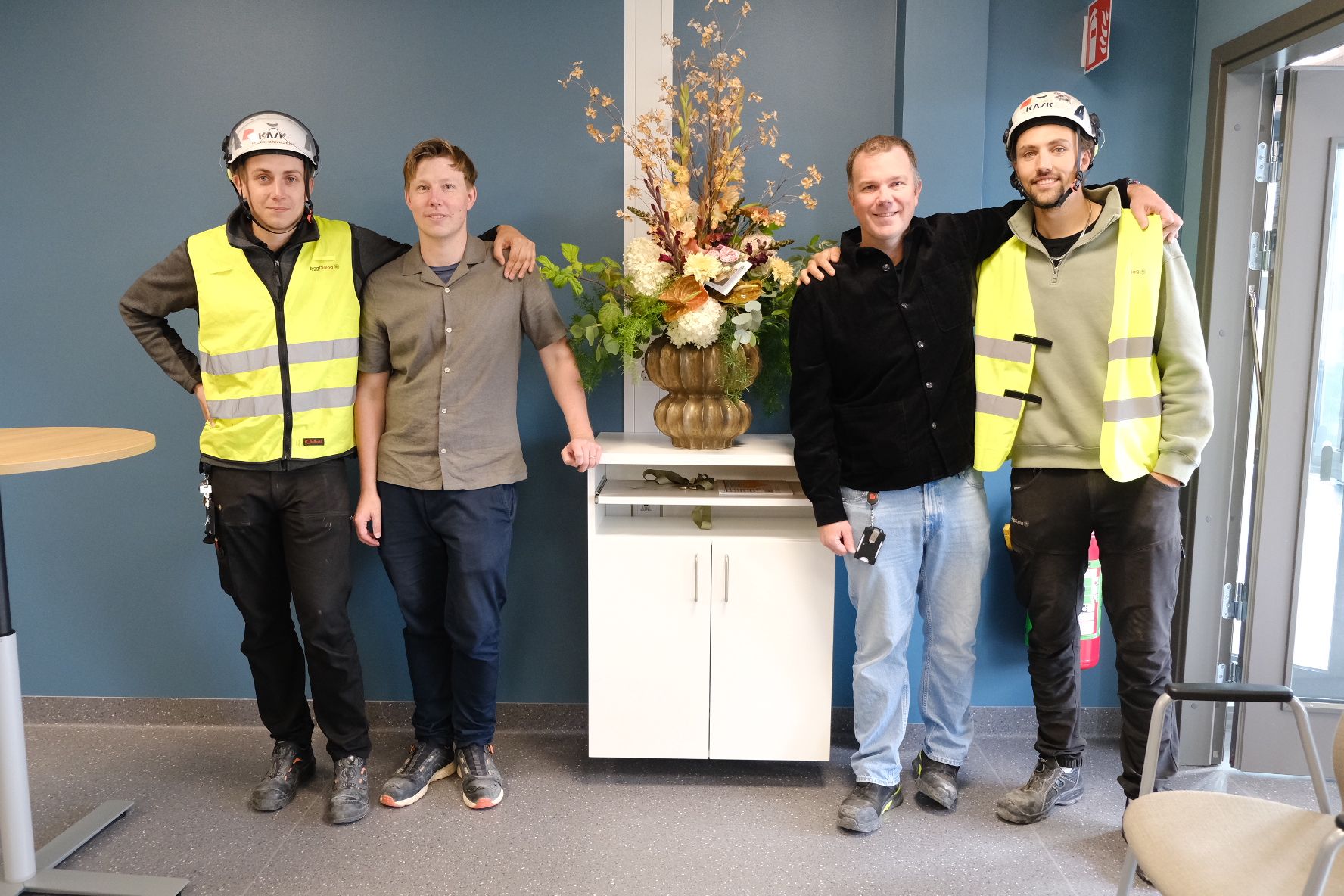 ByggDialogs medarbetare vid projektet i Falun